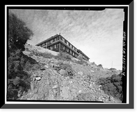 Historic Framed Print, Mill Valley Air Force Station, Bachelor Airmen Quarters, East of Ridgecrest Boulevard, Mount Tamalpais, Mill Valley vicinity, Marin County, CA - 4,  17-7/8" x 21-7/8"