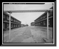 Historic Framed Print, Mill Valley Air Force Station, Bachelor Airmen Quarters, East of Ridgecrest Boulevard, Mount Tamalpais, Mill Valley vicinity, Marin County, CA - 4,  17-7/8" x 21-7/8"
