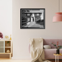 Historic Framed Print, Mill Valley Air Force Station, Bachelor Airmen Quarters, East of Ridgecrest Boulevard, Mount Tamalpais, Mill Valley vicinity, Marin County, CA - 5,  17-7/8" x 21-7/8"