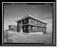 Historic Framed Print, Mill Valley Air Force Station, Bachelor Airmen Quarters, East of Ridgecrest Boulevard, Mount Tamalpais, Mill Valley vicinity, Marin County, CA - 5,  17-7/8" x 21-7/8"
