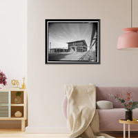 Historic Framed Print, Mill Valley Air Force Station, Bachelor Airmen Quarters, East of Ridgecrest Boulevard, Mount Tamalpais, Mill Valley vicinity, Marin County, CA - 5,  17-7/8" x 21-7/8"