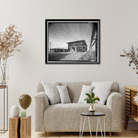 Historic Framed Print, Mill Valley Air Force Station, Bachelor Airmen Quarters, East of Ridgecrest Boulevard, Mount Tamalpais, Mill Valley vicinity, Marin County, CA - 5,  17-7/8" x 21-7/8"