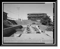 Historic Framed Print, Mill Valley Air Force Station, Bachelor Airmen Quarters, East of Ridgecrest Boulevard, Mount Tamalpais, Mill Valley vicinity, Marin County, CA - 6,  17-7/8" x 21-7/8"