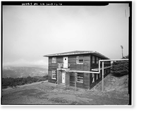Historic Framed Print, Mill Valley Air Force Station, Bachelor Airmen Quarters, East of Ridgecrest Boulevard, Mount Tamalpais, Mill Valley vicinity, Marin County, CA - 6,  17-7/8" x 21-7/8"