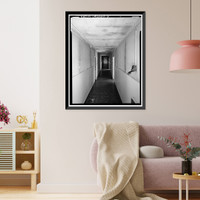 Historic Framed Print, Mill Valley Air Force Station, Bachelor Airmen Quarters, East of Ridgecrest Boulevard, Mount Tamalpais, Mill Valley vicinity, Marin County, CA - 7,  17-7/8" x 21-7/8"