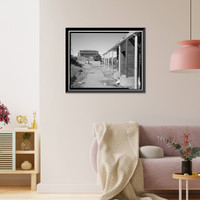 Historic Framed Print, Mill Valley Air Force Station, Bachelor Airmen Quarters, East of Ridgecrest Boulevard, Mount Tamalpais, Mill Valley vicinity, Marin County, CA - 7,  17-7/8" x 21-7/8"