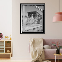 Historic Framed Print, Mill Valley Air Force Station, Bachelor Airmen Quarters, East of Ridgecrest Boulevard, Mount Tamalpais, Mill Valley vicinity, Marin County, CA - 8,  17-7/8" x 21-7/8"