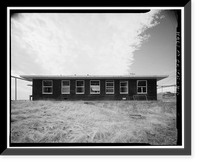 Historic Framed Print, Mill Valley Air Force Station, Administration Building, East of Ridgecrest Boulevard, Mount Tamalpais, Mill Valley vicinity, Marin County, CA - 2,  17-7/8" x 21-7/8"