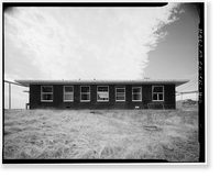 Historic Framed Print, Mill Valley Air Force Station, Administration Building, East of Ridgecrest Boulevard, Mount Tamalpais, Mill Valley vicinity, Marin County, CA - 2,  17-7/8" x 21-7/8"