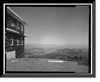 Historic Framed Print, Mill Valley Air Force Station, Bachelor Airmen Quarters, East of Ridgecrest Boulevard, Mount Tamalpais, Mill Valley vicinity, Marin County, CA - 11,  17-7/8" x 21-7/8"
