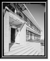 Historic Framed Print, Mill Valley Air Force Station, Bachelor Airmen Quarters, East of Ridgecrest Boulevard, Mount Tamalpais, Mill Valley vicinity, Marin County, CA - 12,  17-7/8" x 21-7/8"