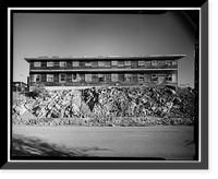 Historic Framed Print, Mill Valley Air Force Station, Bachelor Airmen Quarters, East of Ridgecrest Boulevard, Mount Tamalpais, Mill Valley vicinity, Marin County, CA - 12,  17-7/8" x 21-7/8"