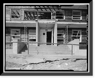 Historic Framed Print, Mill Valley Air Force Station, Bachelor Airmen Quarters, East of Ridgecrest Boulevard, Mount Tamalpais, Mill Valley vicinity, Marin County, CA - 13,  17-7/8" x 21-7/8"