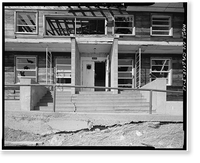 Historic Framed Print, Mill Valley Air Force Station, Bachelor Airmen Quarters, East of Ridgecrest Boulevard, Mount Tamalpais, Mill Valley vicinity, Marin County, CA - 13,  17-7/8" x 21-7/8"