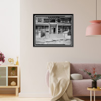 Historic Framed Print, Mill Valley Air Force Station, Bachelor Airmen Quarters, East of Ridgecrest Boulevard, Mount Tamalpais, Mill Valley vicinity, Marin County, CA - 13,  17-7/8" x 21-7/8"