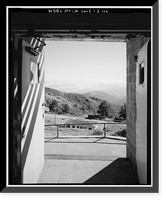 Historic Framed Print, Mill Valley Air Force Station, Bachelor Airmen Quarters, East of Ridgecrest Boulevard, Mount Tamalpais, Mill Valley vicinity, Marin County, CA - 16,  17-7/8" x 21-7/8"