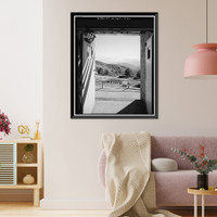 Historic Framed Print, Mill Valley Air Force Station, Bachelor Airmen Quarters, East of Ridgecrest Boulevard, Mount Tamalpais, Mill Valley vicinity, Marin County, CA - 16,  17-7/8" x 21-7/8"