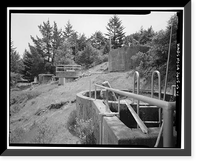 Mill Valley Air Force Station, Sewage Plant & Tanks, East of Ridgecrest Boulevard, Mount Tamalpais, Mill Valley vicinity, Marin County, CA, Historic Print