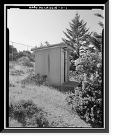 Historic Framed Print, Mill Valley Air Force Station, Explosive Storage, East of Ridgecrest Boulevard, Mount Tamalpais, Mill Valley vicinity, Marin County, CA,  17-7/8" x 21-7/8"