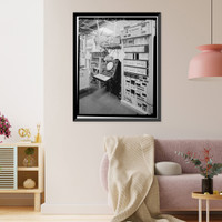 Historic Framed Print, Mill Valley Air Force Station, Operations Building & Annex, East of Ridgecrest Boulevard, Mount Tamalpais, Mill Valley vicinity, Marin County, CA - 5,  17-7/8" x 21-7/8"