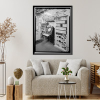 Historic Framed Print, Mill Valley Air Force Station, Operations Building & Annex, East of Ridgecrest Boulevard, Mount Tamalpais, Mill Valley vicinity, Marin County, CA - 5,  17-7/8" x 21-7/8"