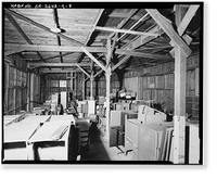 Historic Framed Print, Fort Baker, Storehouse, Near intersection of Breitung & Satterlee Roads, Sausalito vicinity, Marin County, CA - 8,  17-7/8" x 21-7/8"