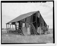 Historic Framed Print, Hudson-Cippa-Wolf Ranch, Hay Barn, Sorento Road, Sacramento, Sacramento County, CA,  17-7/8" x 21-7/8"