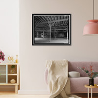 Historic Framed Print, Winehaven, Storage Cellar & Fermentation Room, Point Molate Naval Fuel Depot, Richmond, Contra Costa County, CA - 9,  17-7/8" x 21-7/8"
