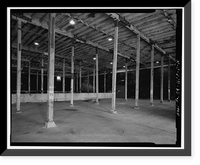 Historic Framed Print, Winehaven, Storage Cellar & Fermentation Room, Point Molate Naval Fuel Depot, Richmond, Contra Costa County, CA - 10,  17-7/8" x 21-7/8"