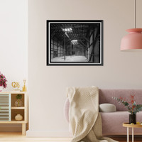 Historic Framed Print, Winehaven, Warehouse, Point Molate Naval Fuel Depot, Richmond, Contra Costa County, CA - 6,  17-7/8" x 21-7/8"