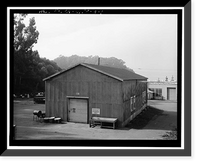 Historic Framed Print, Winehaven, Workshop, Point Molate Naval Fuel Depot, Richmond, Contra Costa County, CA,  17-7/8" x 21-7/8"
