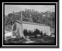 Historic Framed Print, Winehaven, Workshop, Point Molate Naval Fuel Depot, Richmond, Contra Costa County, CA - 4,  17-7/8" x 21-7/8"