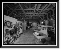 Historic Framed Print, Winehaven, Workshop, Point Molate Naval Fuel Depot, Richmond, Contra Costa County, CA - 5,  17-7/8" x 21-7/8"