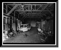 Historic Framed Print, Winehaven, Workshop, Point Molate Naval Fuel Depot, Richmond, Contra Costa County, CA - 6,  17-7/8" x 21-7/8"