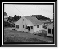 Historic Framed Print, Winehaven, Two-Bedroom Cottage, Point Molate Naval Fuel Depot, Richmond, Contra Costa County, CA - 4,  17-7/8" x 21-7/8"