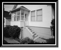Historic Framed Print, Winehaven, Two-Bedroom Cottage, Point Molate Naval Fuel Depot, Richmond, Contra Costa County, CA - 5,  17-7/8" x 21-7/8"