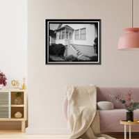 Historic Framed Print, Winehaven, Two-Bedroom Cottage, Point Molate Naval Fuel Depot, Richmond, Contra Costa County, CA - 5,  17-7/8" x 21-7/8"
