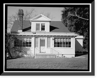 Historic Framed Print, Winehaven, Winemaster's House, Point Molate Naval Fuel Depot, Richmond, Contra Costa County, CA,  17-7/8" x 21-7/8"
