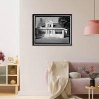 Historic Framed Print, Winehaven, Winemaster's House, Point Molate Naval Fuel Depot, Richmond, Contra Costa County, CA,  17-7/8" x 21-7/8"