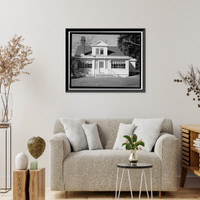 Historic Framed Print, Winehaven, Winemaster's House, Point Molate Naval Fuel Depot, Richmond, Contra Costa County, CA,  17-7/8" x 21-7/8"