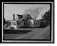 Historic Framed Print, Winehaven, Winemaster's House, Point Molate Naval Fuel Depot, Richmond, Contra Costa County, CA - 2,  17-7/8" x 21-7/8"
