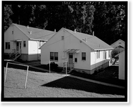 Historic Framed Print, Winehaven, Elongated Three-Bedroom-Plan Residence, Point Molate Naval Fuel Depot, Richmond, Contra Costa County, CA - 3,  17-7/8" x 21-7/8"