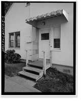 Historic Framed Print, Winehaven, Elongated Three-Bedroom-Plan Residence, Point Molate Naval Fuel Depot, Richmond, Contra Costa County, CA - 5,  17-7/8" x 21-7/8"