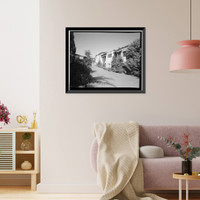 Historic Framed Print, Mission Motel, Office, 9235 MacArthur Boulevard, Oakland, Alameda County, CA - 2,  17-7/8" x 21-7/8"