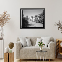 Historic Framed Print, Mission Motel, Office, 9235 MacArthur Boulevard, Oakland, Alameda County, CA - 2,  17-7/8" x 21-7/8"