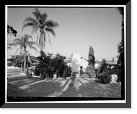 Historic Framed Print, Mission Motel, South Court, 9235 MacArthur Boulevard, Oakland, Alameda County, CA - 2,  17-7/8" x 21-7/8"