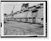 Historic Framed Print, Hunters Point Naval Shipyard, Drydock No. 4, San Francisco, San Francisco County, CA - 18,  17-7/8" x 21-7/8"