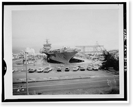 Hunters Point Naval Shipyard, Drydock No. 4, San Francisco, San Francisco County, CA - 22, Antique Poster