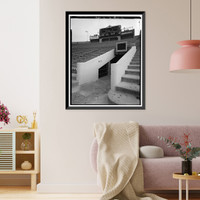 Historic Framed Print, Rose Bowl Stadium, 1001 Rose Bowl Drive, Pasadena, Los Angeles County, CA - 23,  17-7/8" x 21-7/8"