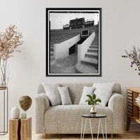 Historic Framed Print, Rose Bowl Stadium, 1001 Rose Bowl Drive, Pasadena, Los Angeles County, CA - 23,  17-7/8" x 21-7/8"